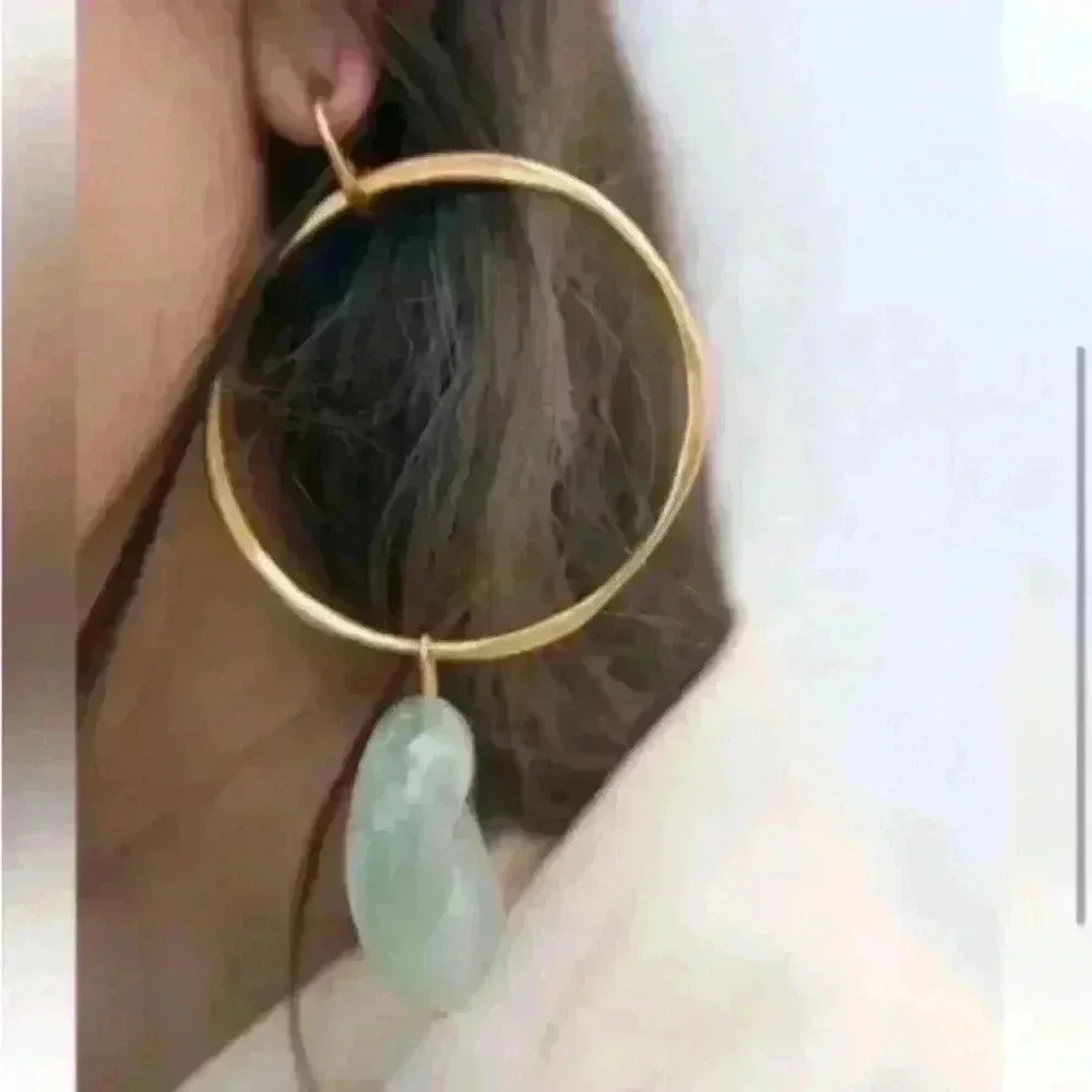 - Zara‎ gold and jewel Earrings